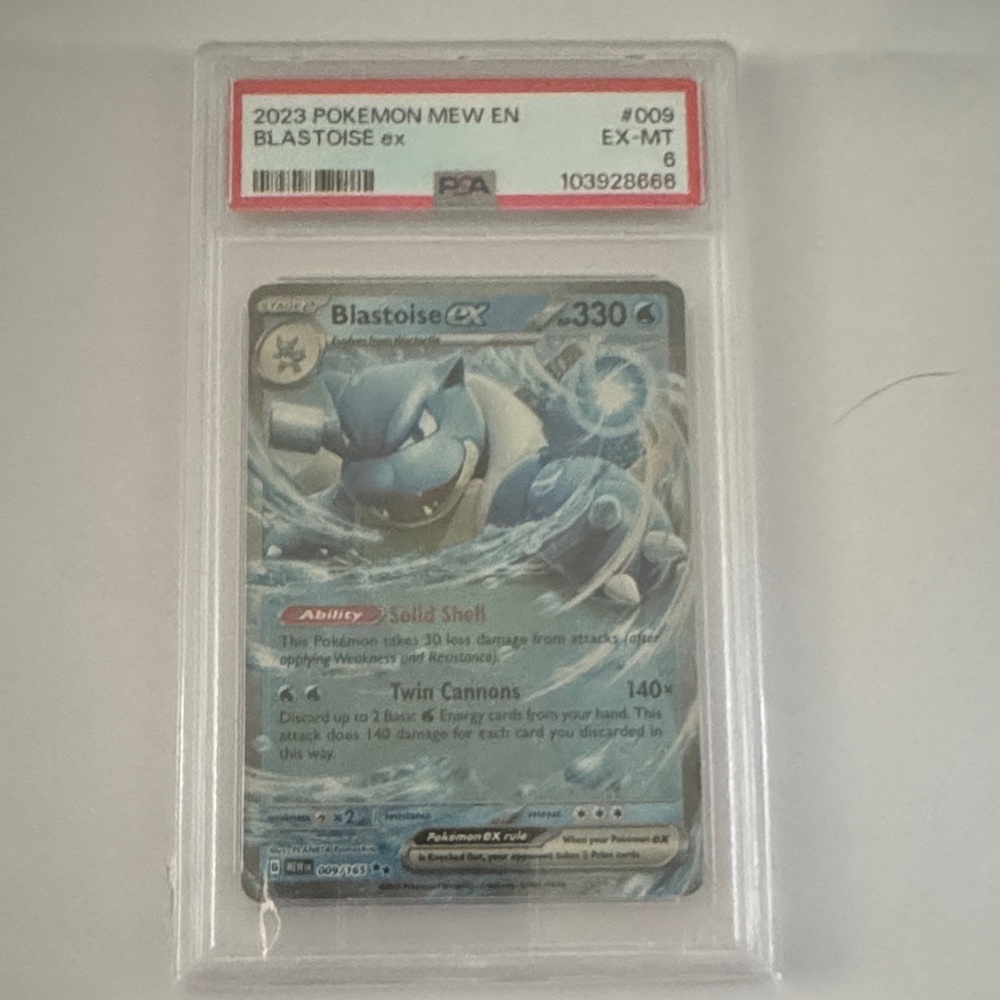 Pokémon Card blastoise  graded